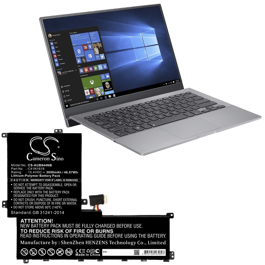 Kompatibilna zamjena baterije za Asus 0B200-02350100,C41N1619