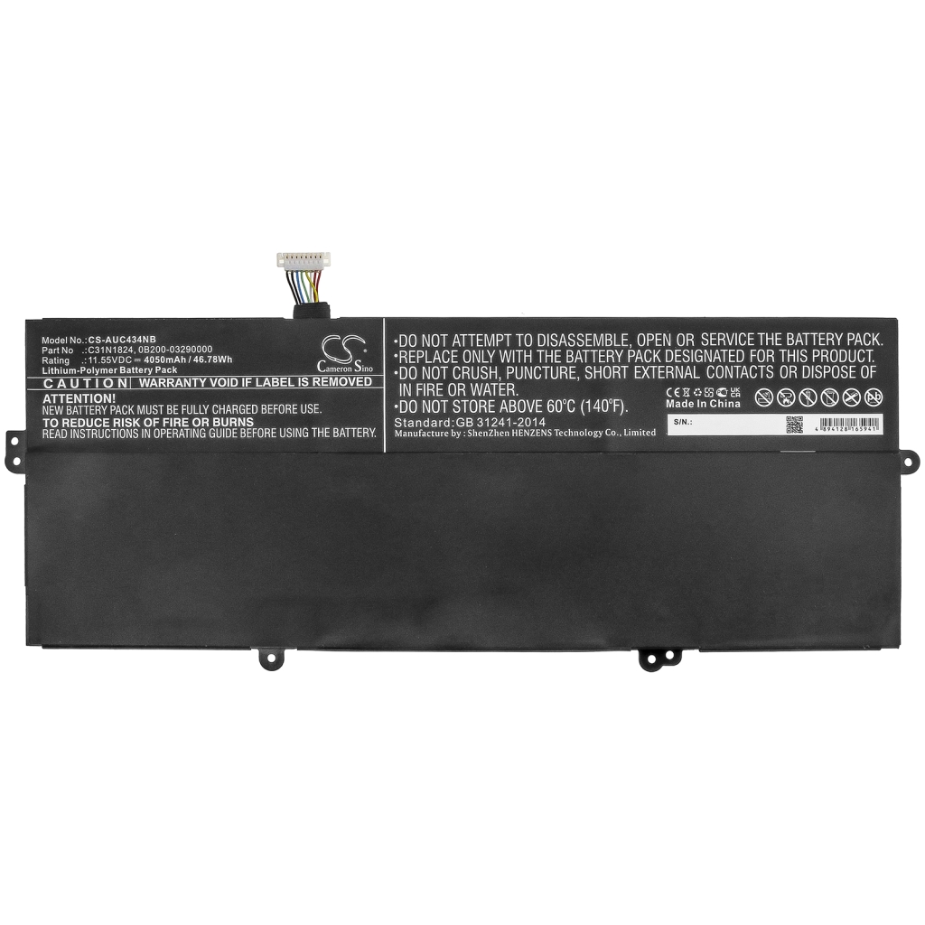 Kompatibilna zamjena baterije za Asus 0B200-03290000,C31N1824