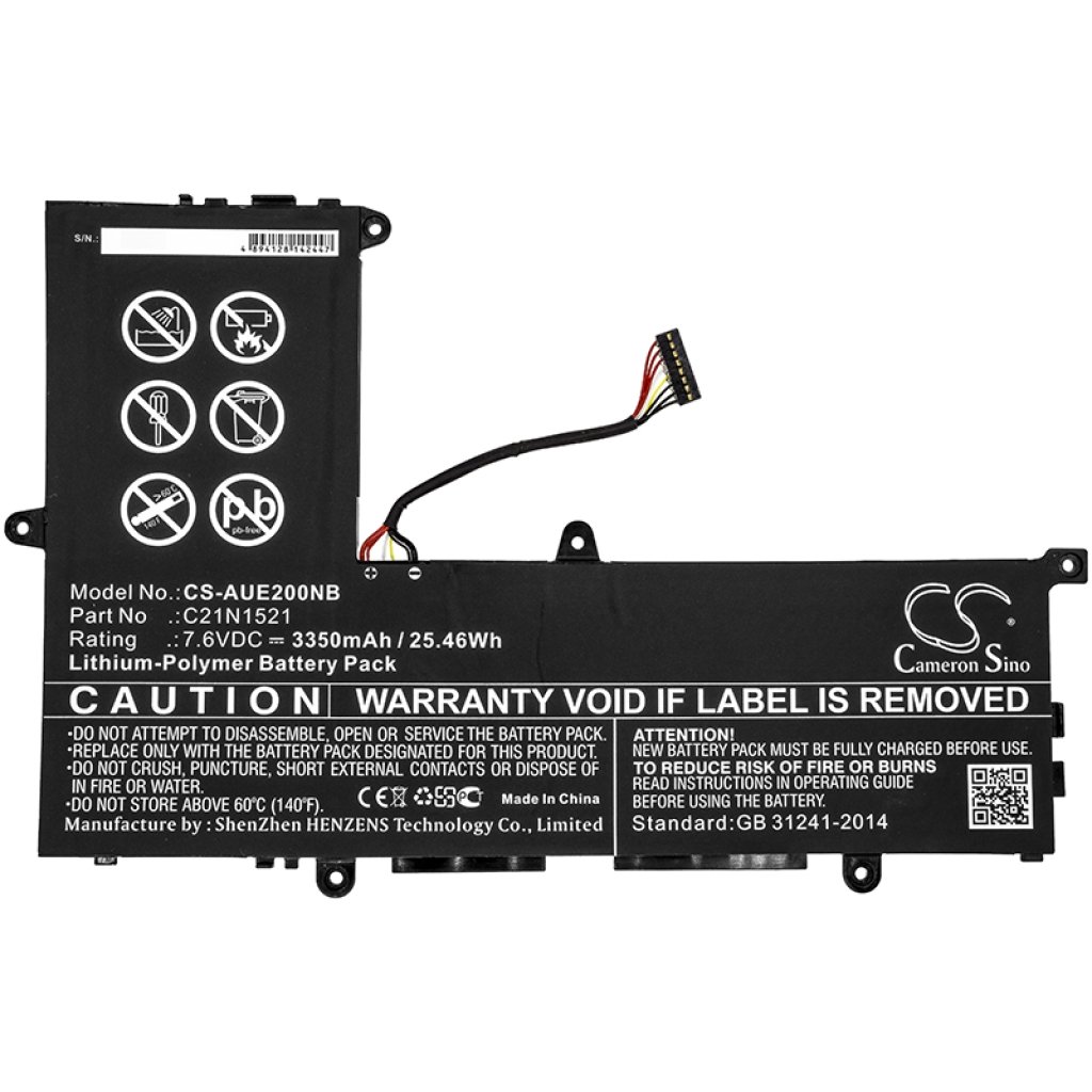 Kompatibilna zamjena baterije za Asus 0B200-01870000,C21N1521