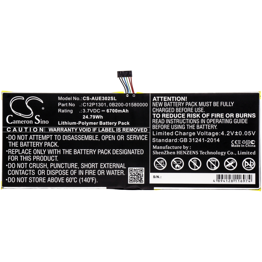 Baterija za tablet Asus CS-AUE302SL