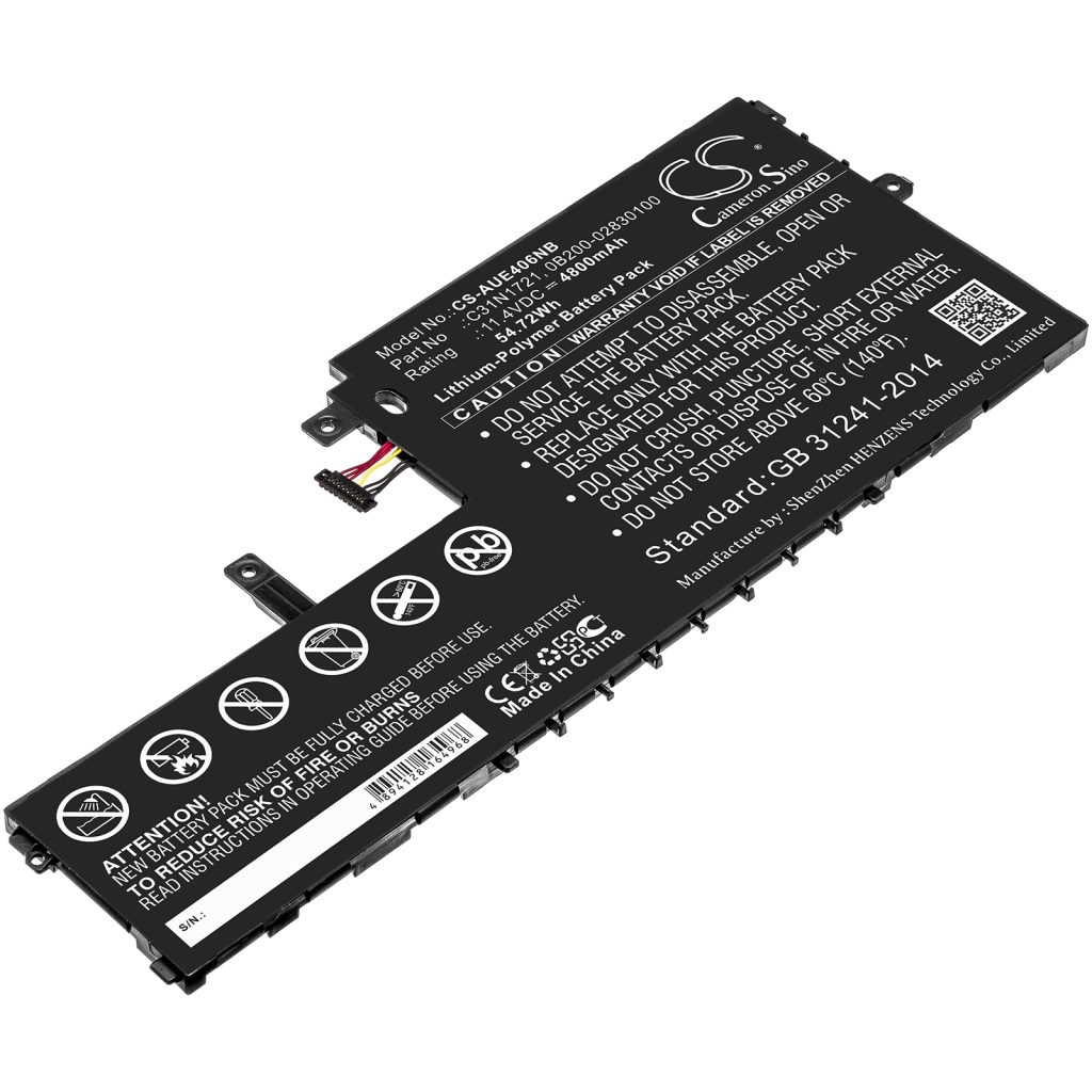Kompatibilna zamjena baterije za Asus 0B200-02830100,C31N1721