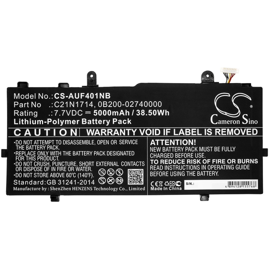 Kompatibilna zamjena baterije za Asus 0B200-02740000,C21N1714
