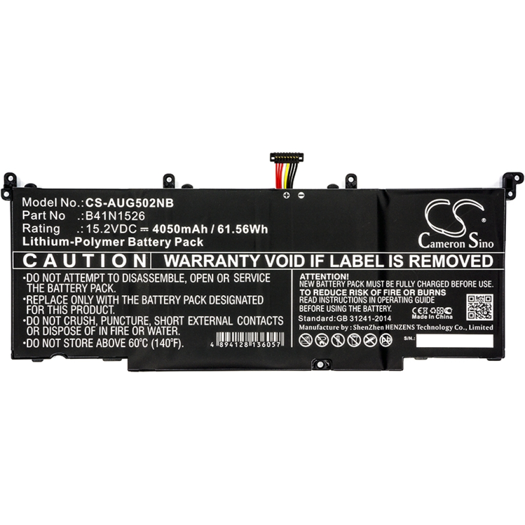Kompatibilna zamjena baterije za Asus 0B200-0194000,B41N1526