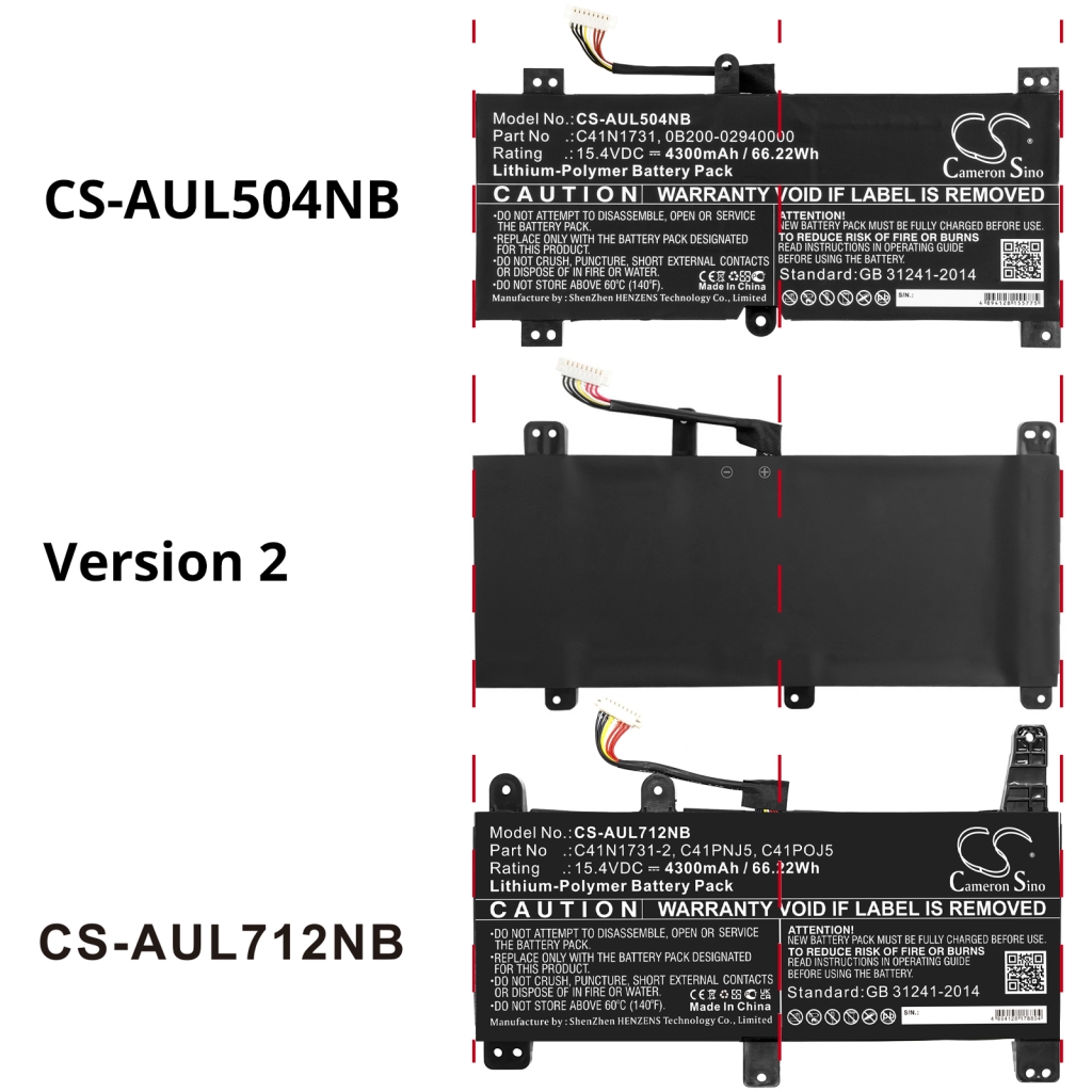 Baterija za prijenosno računalo Asus ROG Strix GL504GM-ES052T
