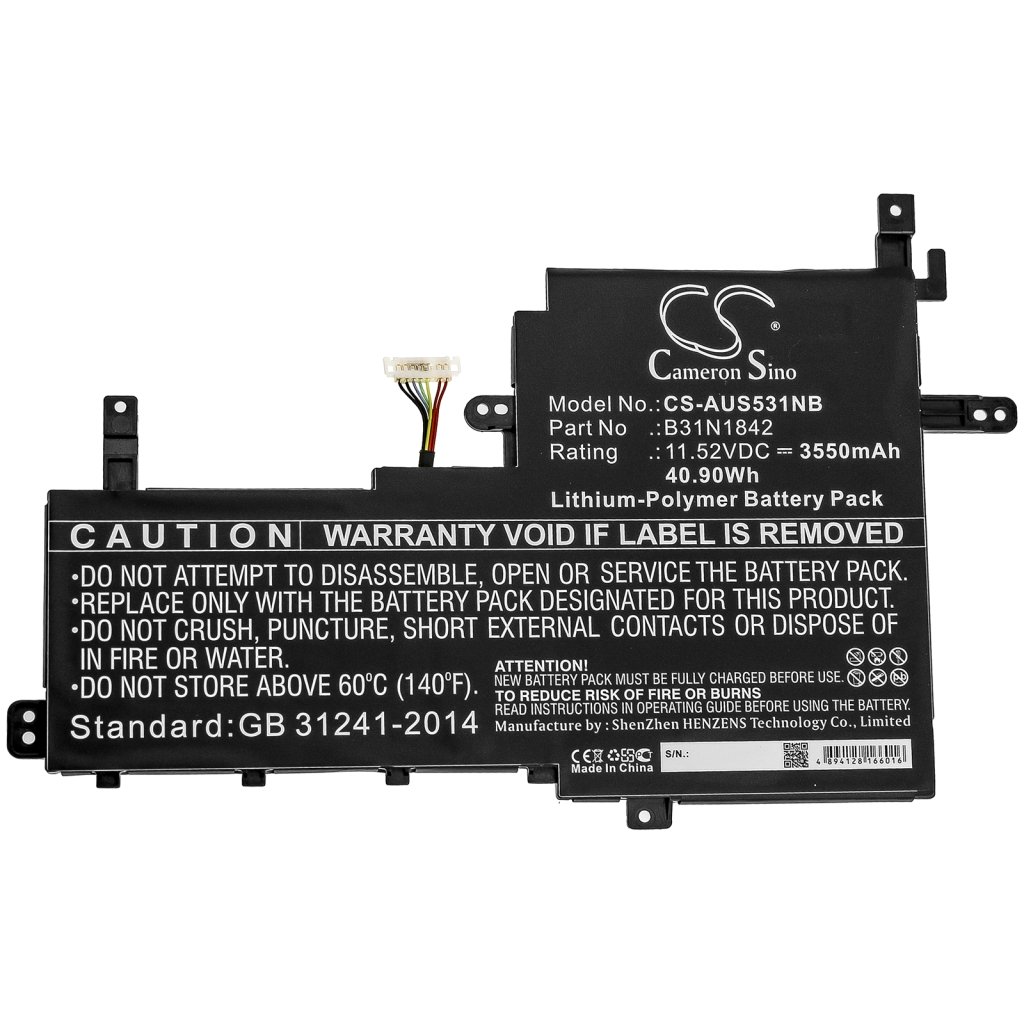 Kompatibilna zamjena baterije za Asus 0B200-03440000,B31N1842