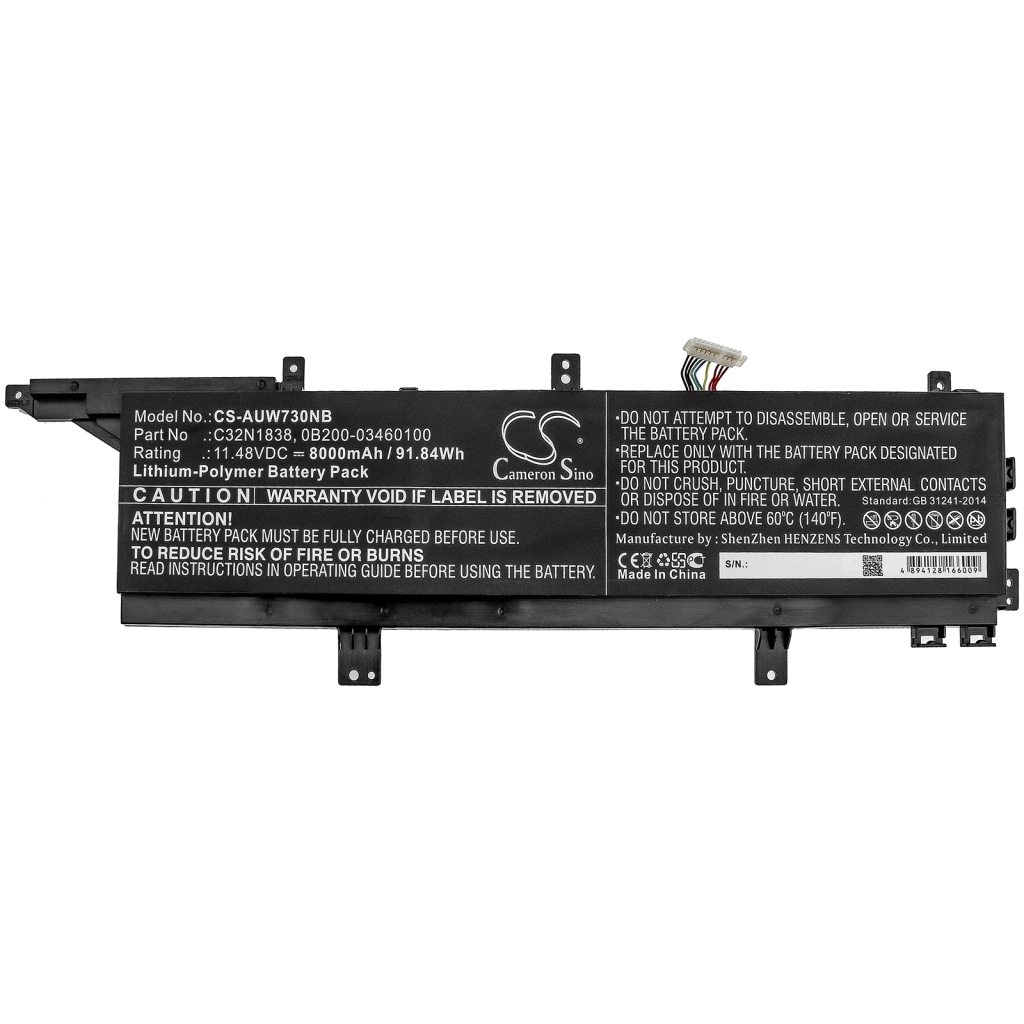 Kompatibilna zamjena baterije za Asus 0B200-03460100,C32N1838