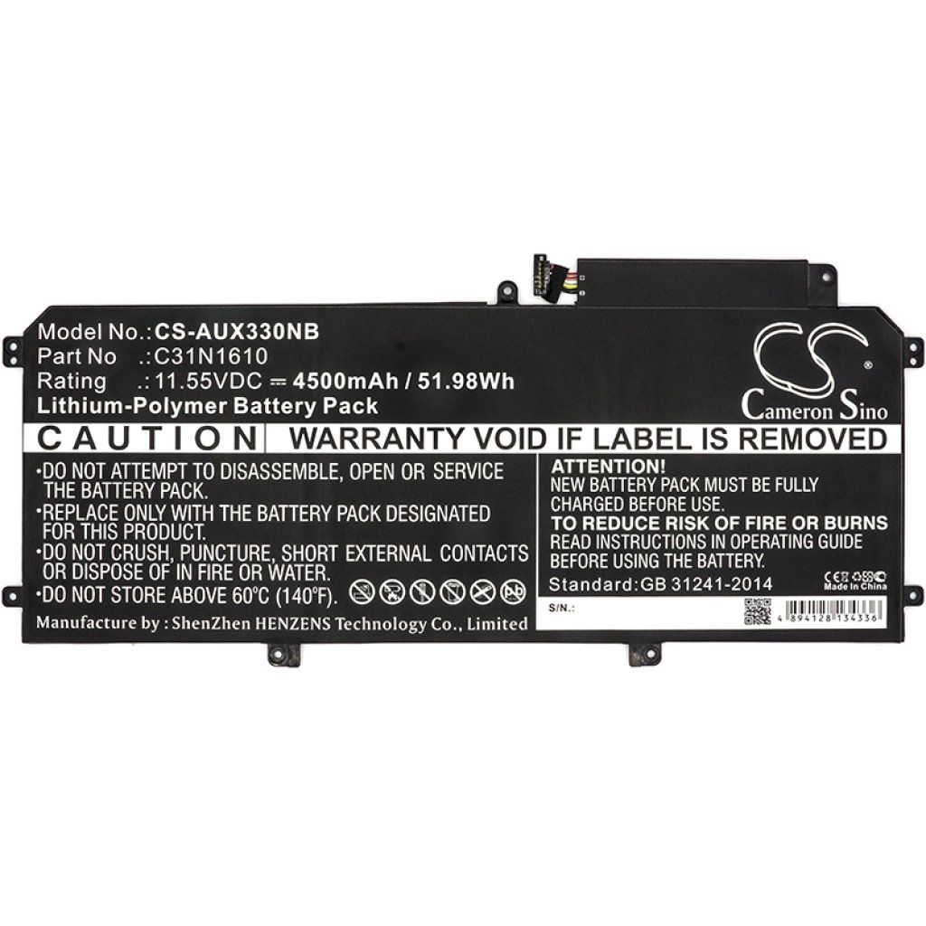 Kompatibilna zamjena baterije za Asus 0B200-02090100,C31N1610