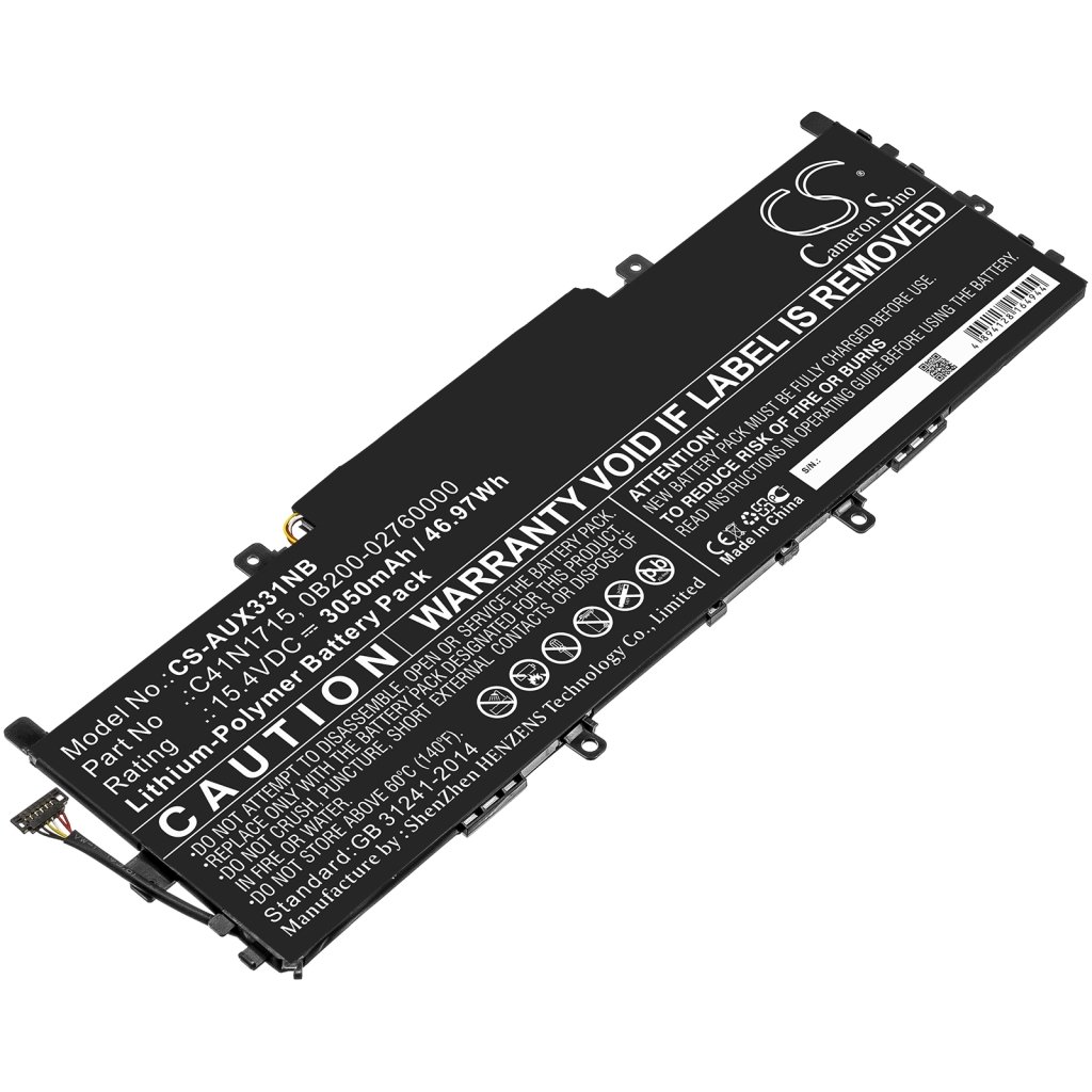 Kompatibilna zamjena baterije za Asus 0B200-02760000,C41N1715