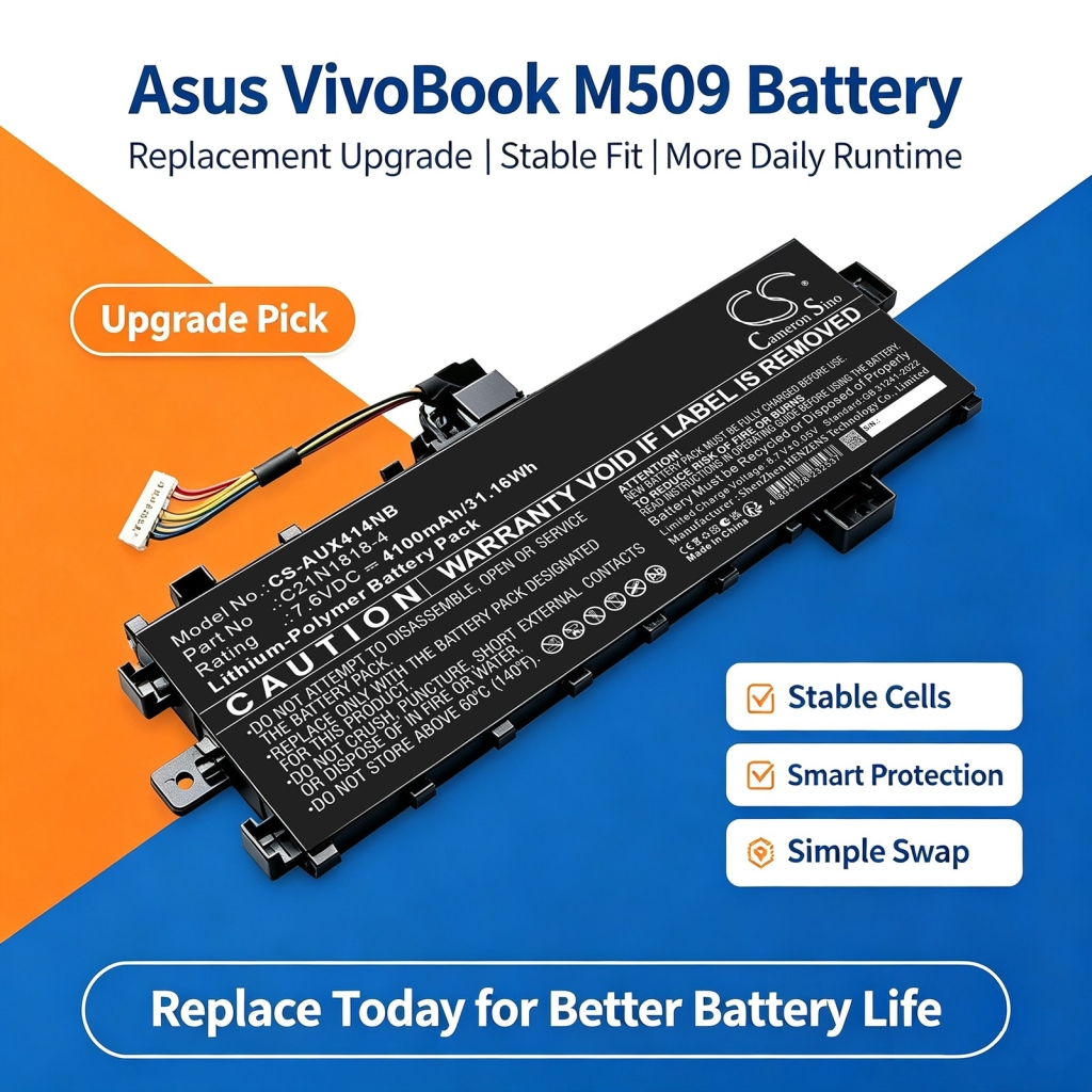 Baterije kompatibilno s Asus VivoBook 15 X509FA-EJ561TS 15 X509FAEJ216T 15 X509FAEJ561TS CS-AUX414NB