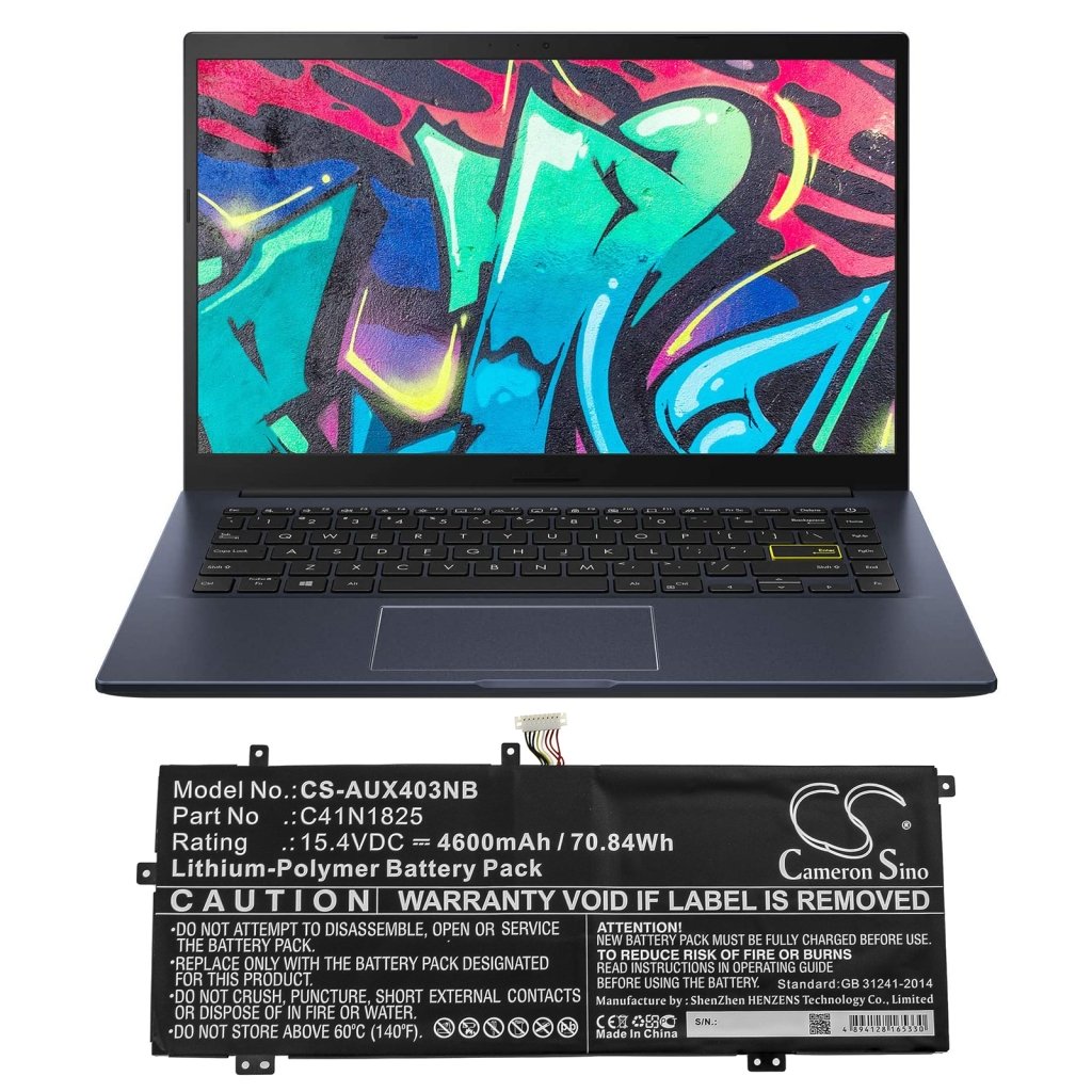 Kompatibilna zamjena baterije za Asus 0B200-03250000,C41N1825