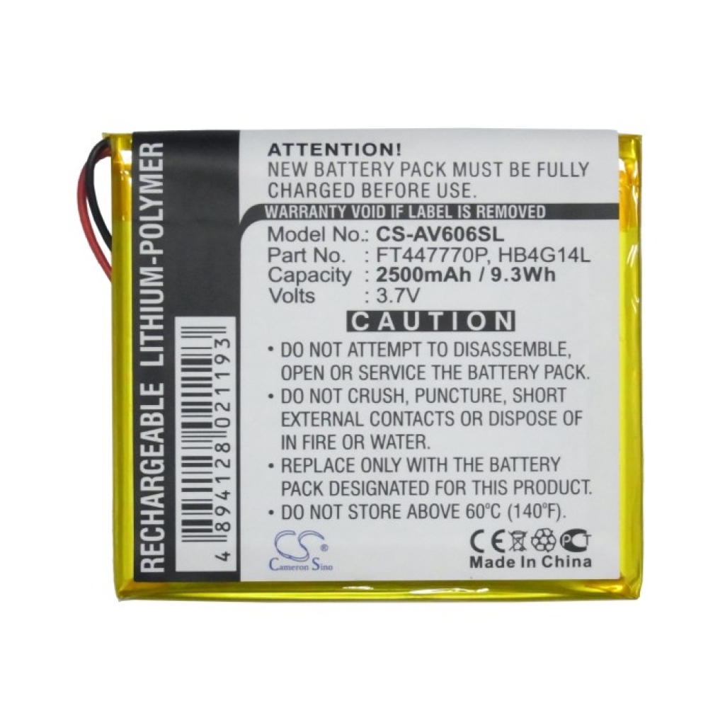 Baterija za MP3, MP4, PMP Archos AV605 120GB
