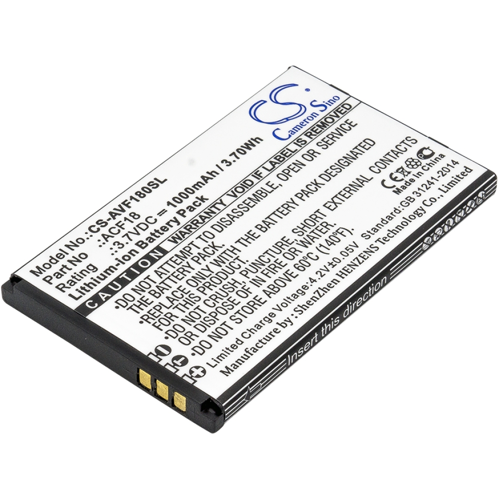 Baterija za mobilni telefon Archos CS-AVF180SL
