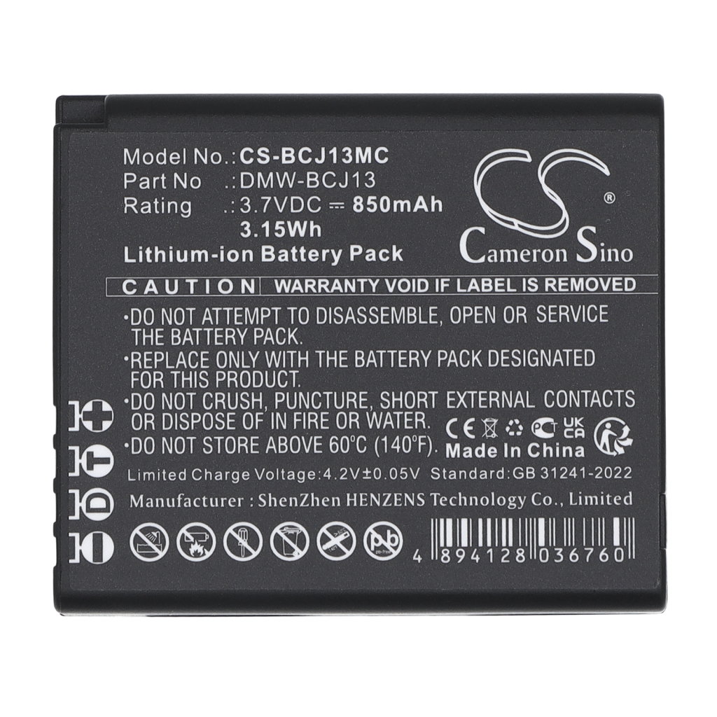 Battery compatible with Camera Battery