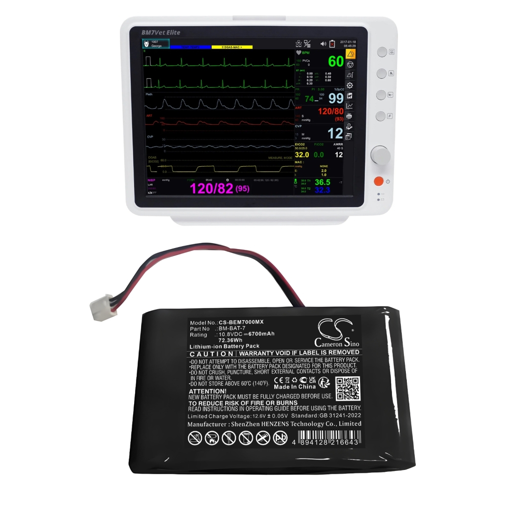 Baterije Medicinska baterija CS-BEM7000MX