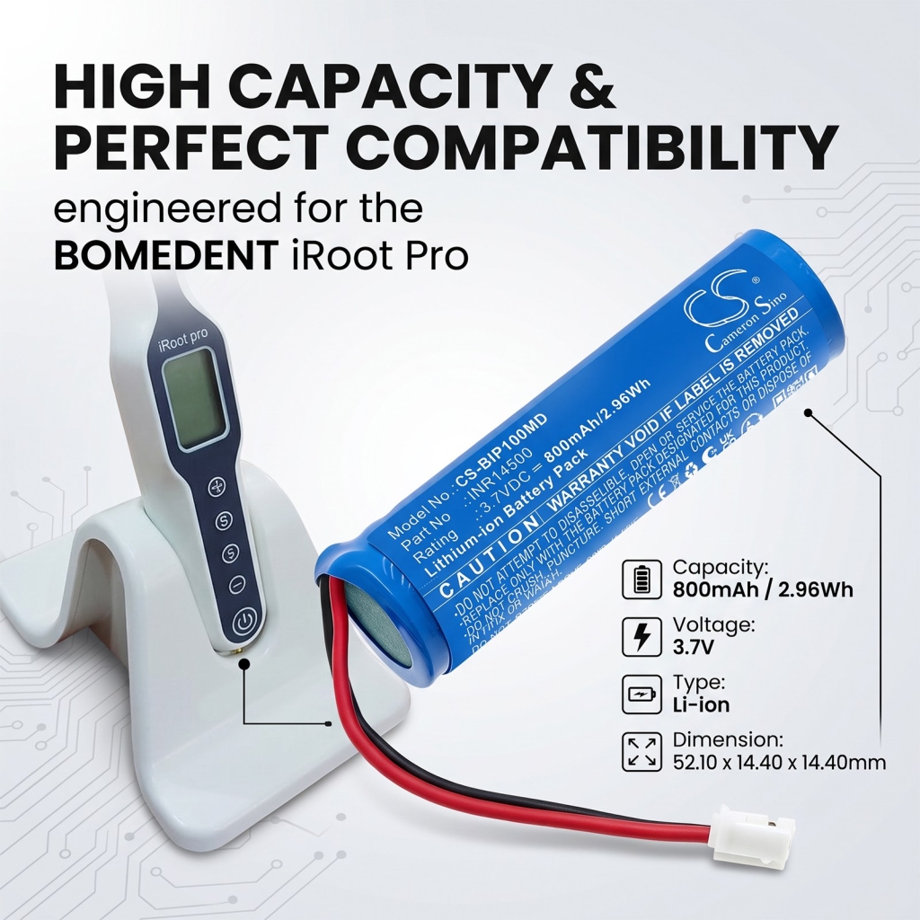 Battery compatible with Bomedent