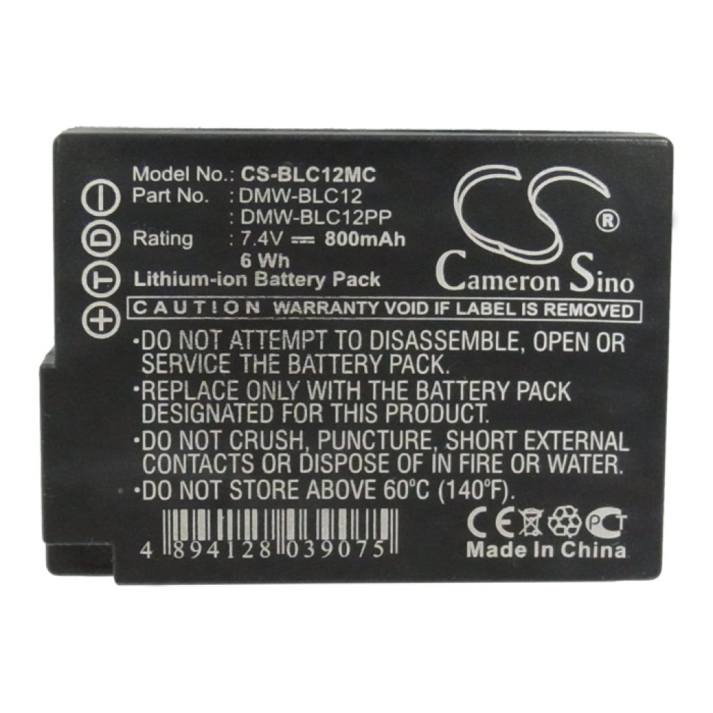 Battery Replaces DMW-BLC12GK