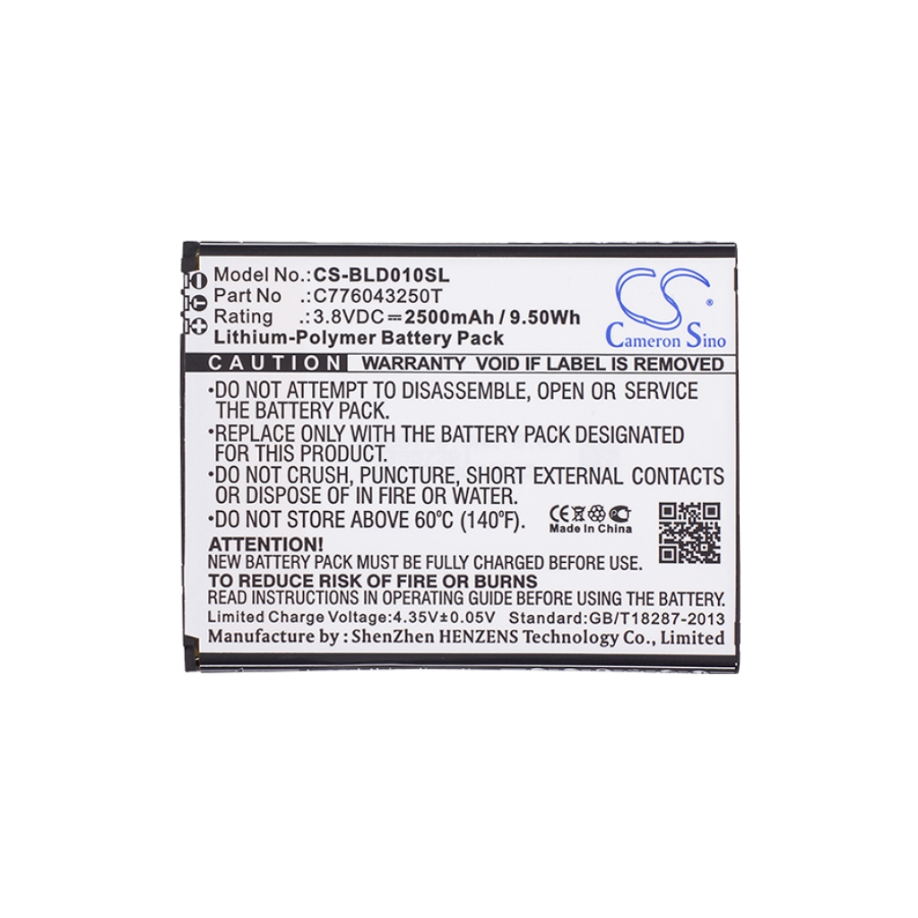 Baterija za mobilni telefon BLU D0010UU (CS-BLD010SL)