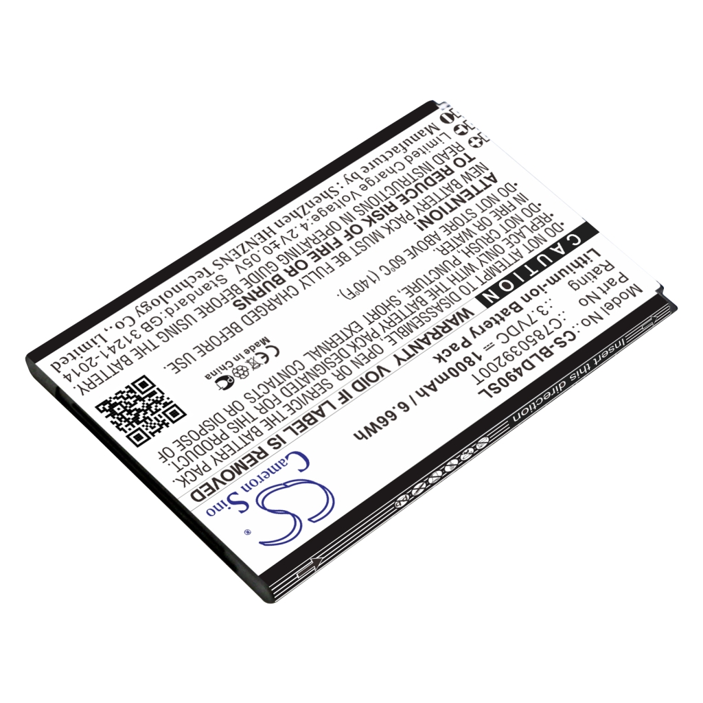 Baterija za mobilni telefon BLU D110U (CS-BLD490SL)