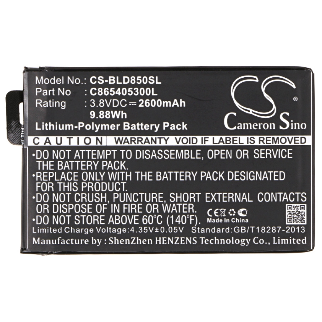 Kompatibilna zamjena baterije za BLU C865405300L,SL1805A