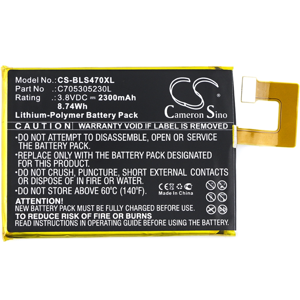 Baterija za mobilni telefon BLU Selfie S470 (CS-BLS470XL)