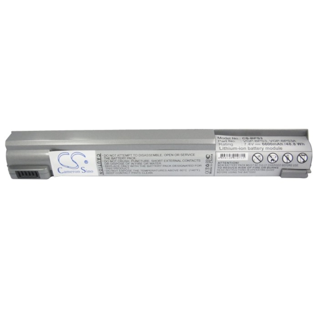 Siva baterija Sony VAIO Cameron Sino CS-BPS3, prednja naljepnica 48,8Wh