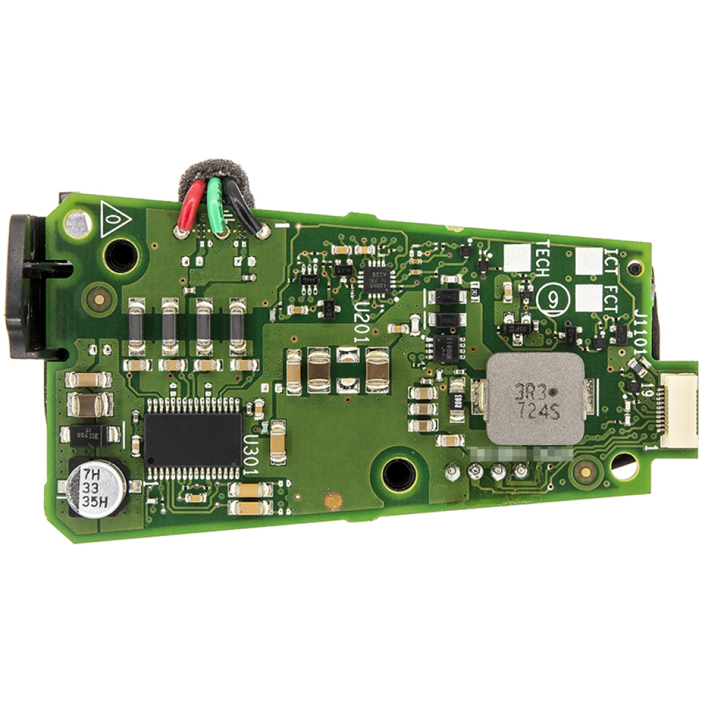 Detaljan prikaz PCB ploče sa SMD komponentama iz baterijskog paketa