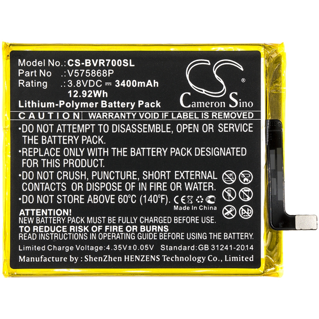 Kompatibilna zamjena baterije za Blackview V575868P