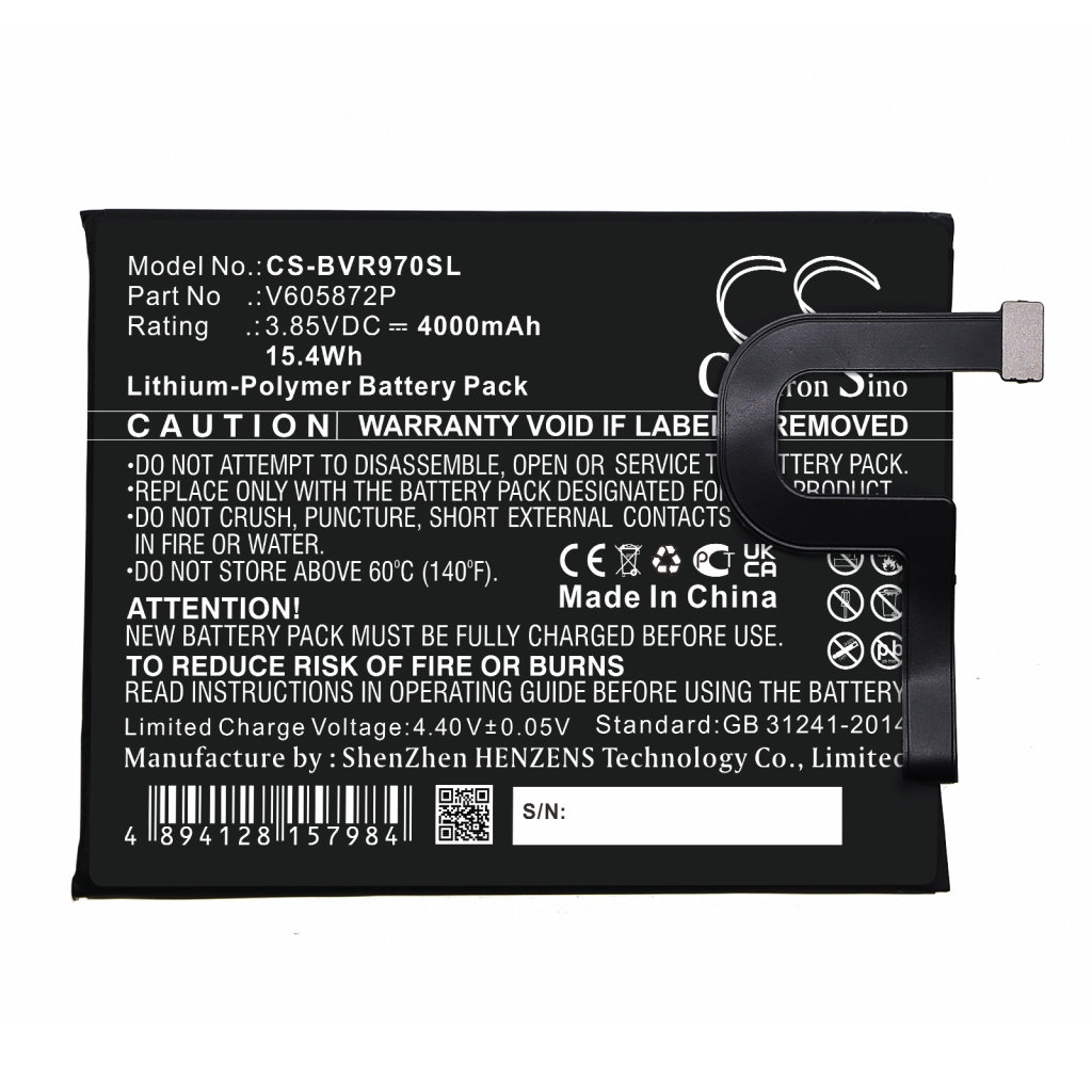 Kompatibilna zamjena baterije za Blackview V605872P