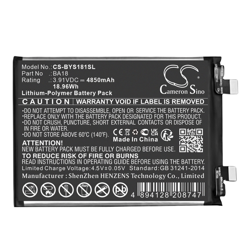 Baterija za mobilni telefon Vivo V2344A (CS-BYS181SL)