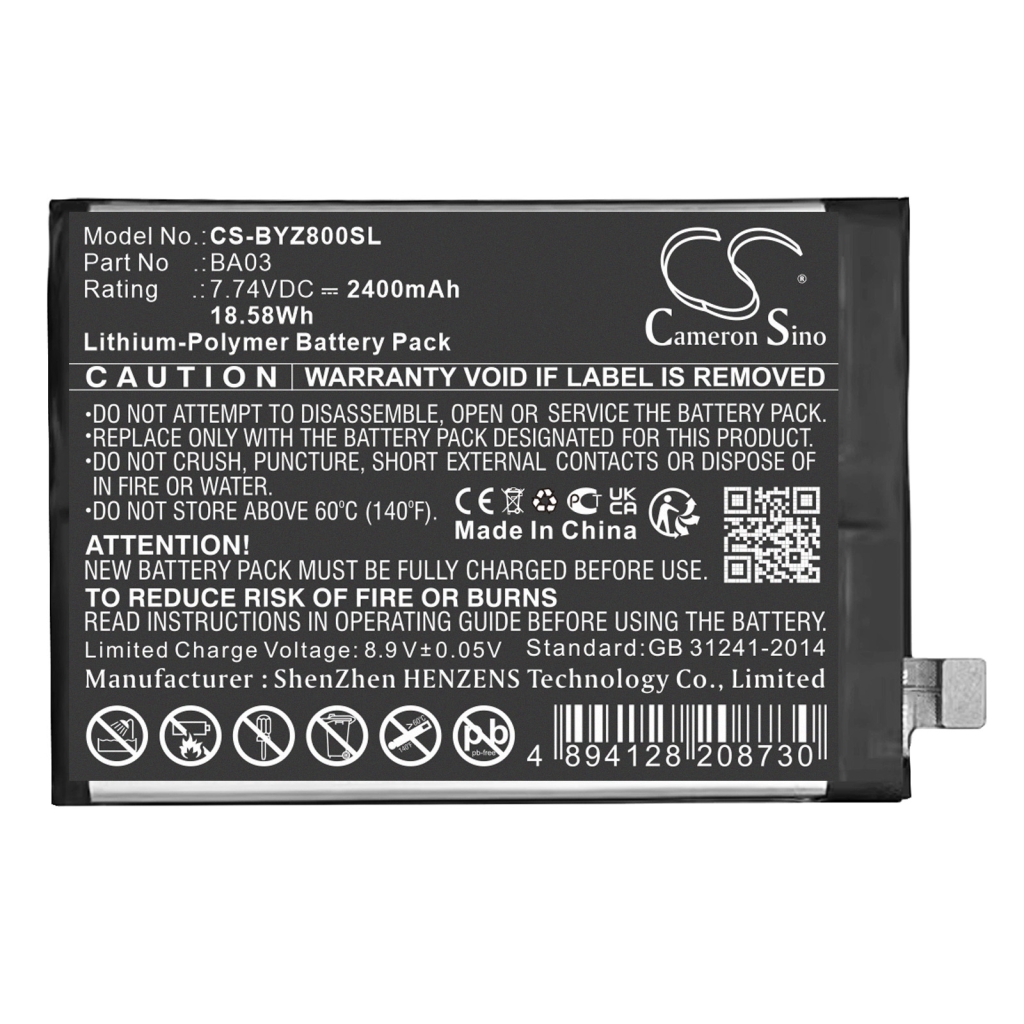 Baterija za mobilni telefon Vivo IQOO Z8 (CS-BYZ800SL)