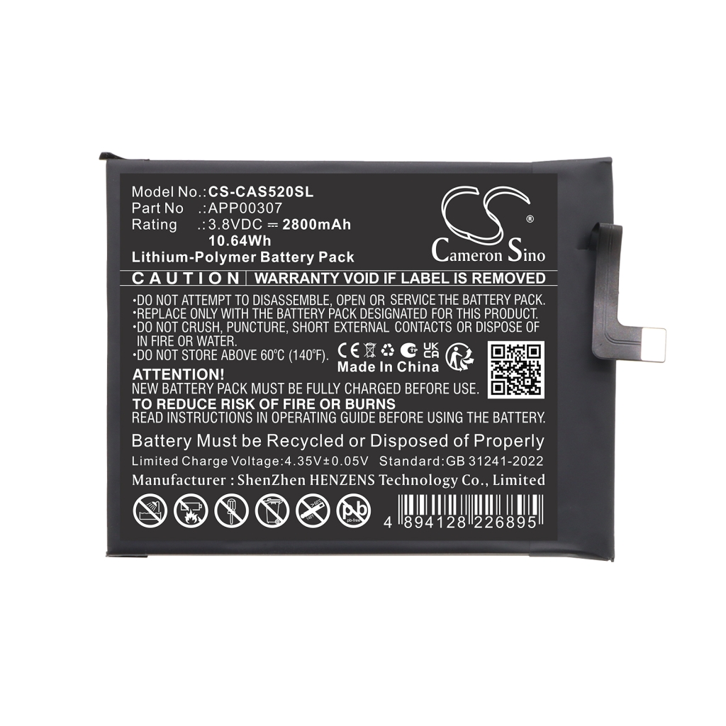 Battery compatible with CAT Caterpillar CS-CAS520SL