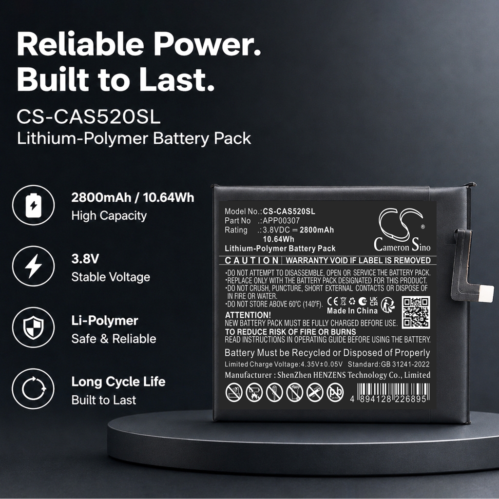 Battery compatible with CAT Caterpillar CS-CAS520SL