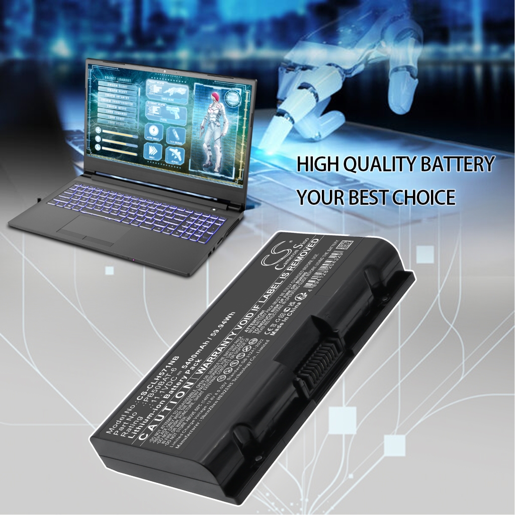Notebook battery Sager CS-CLH571NB