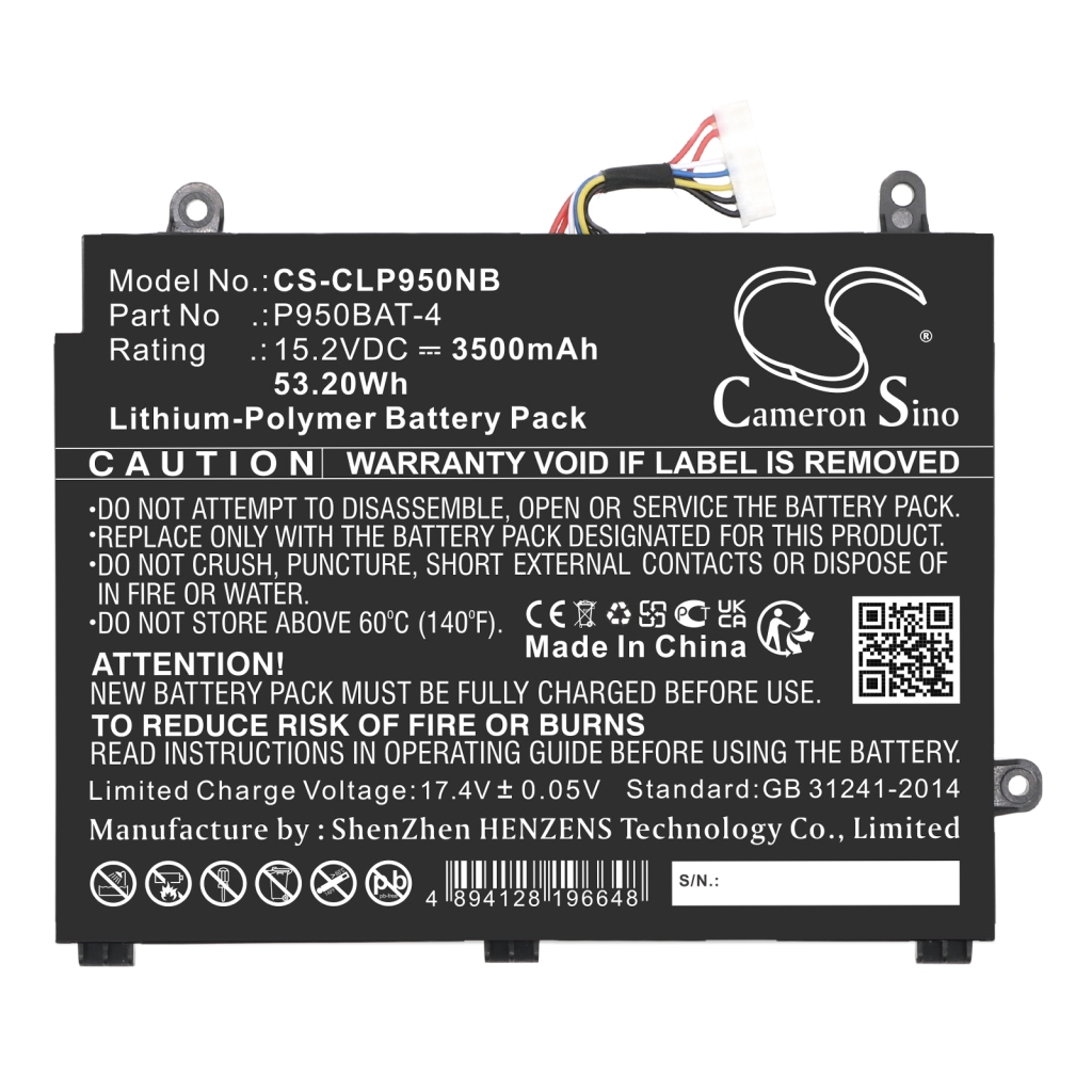 Baterija za prijenosno računalo CLEVO P955HP6 (CS-CLP950NB)