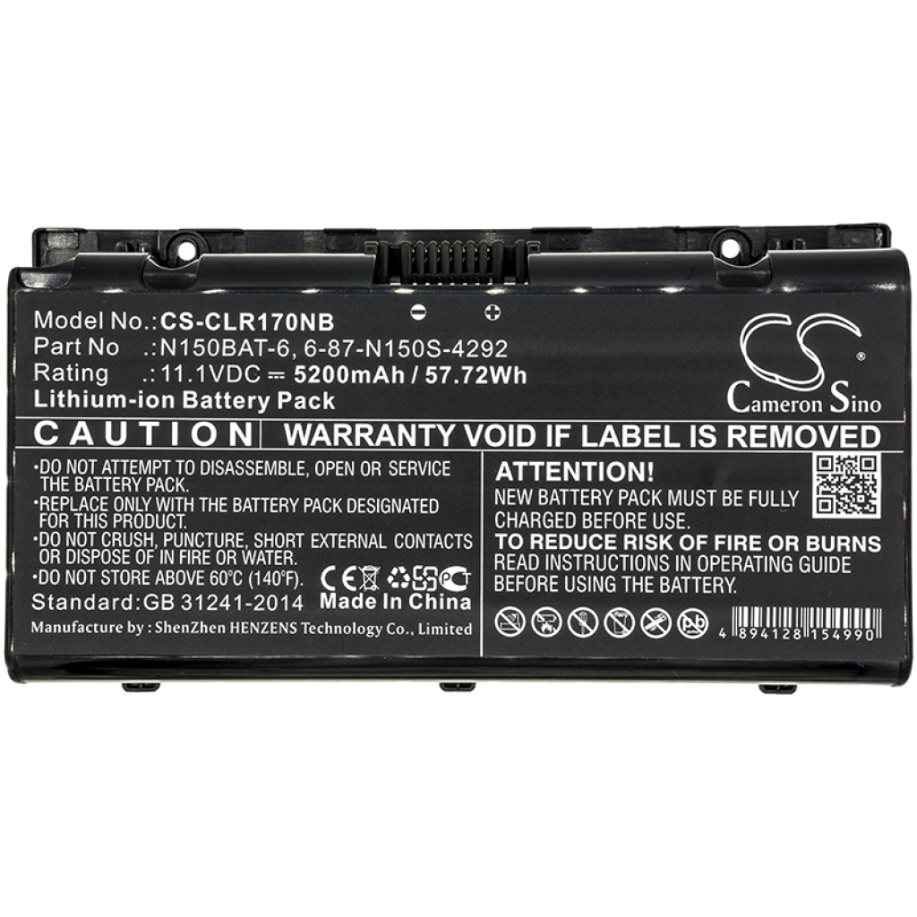 Baterija za prijenosno računalo CLEVO CS-CLR170NB