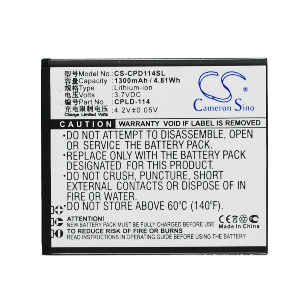 Kompatibilna zamjena baterije za Coolpad CPLD-114