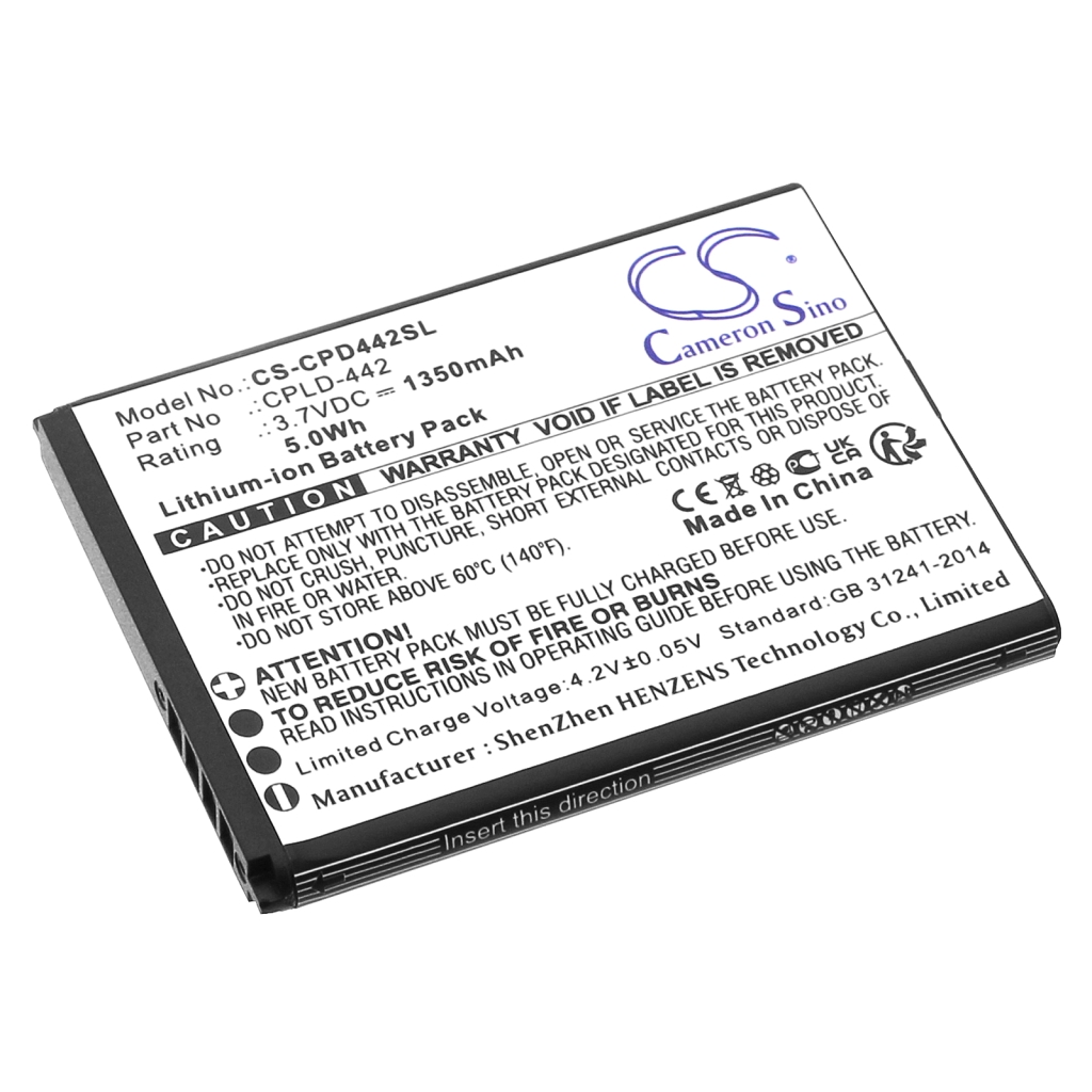 Kompatibilna zamjena baterije za Coolpad CPLD-442