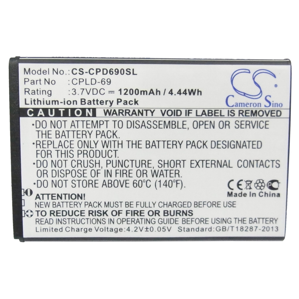 Kompatibilna zamjena baterije za Coolpad CPLD-69