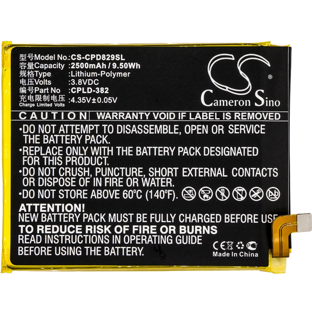Kompatibilna zamjena baterije za Coolpad CPLD-382