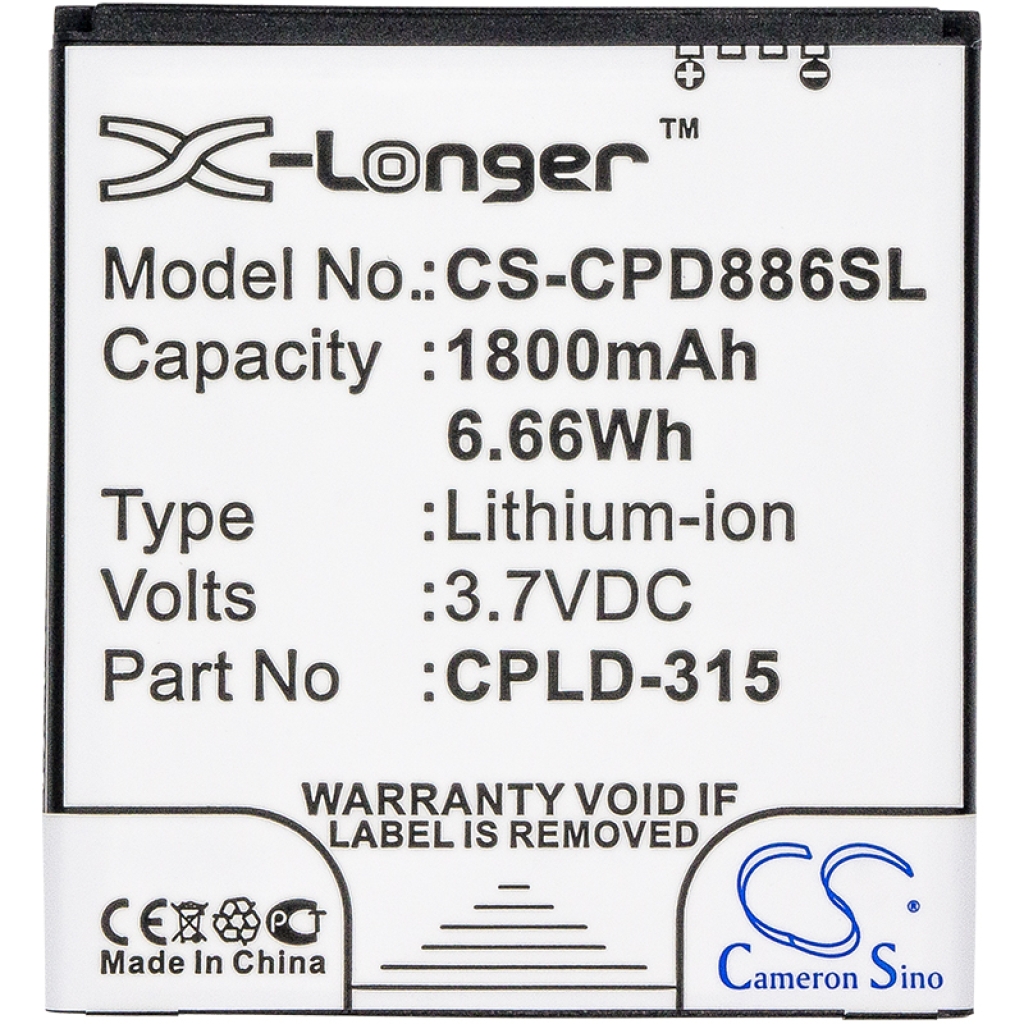 Kompatibilna zamjena baterije za Vodafone CPLD-315