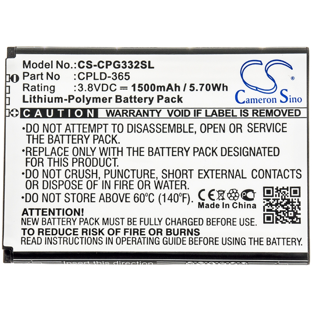 Kompatibilna zamjena baterije za Coolpad CPLD-365