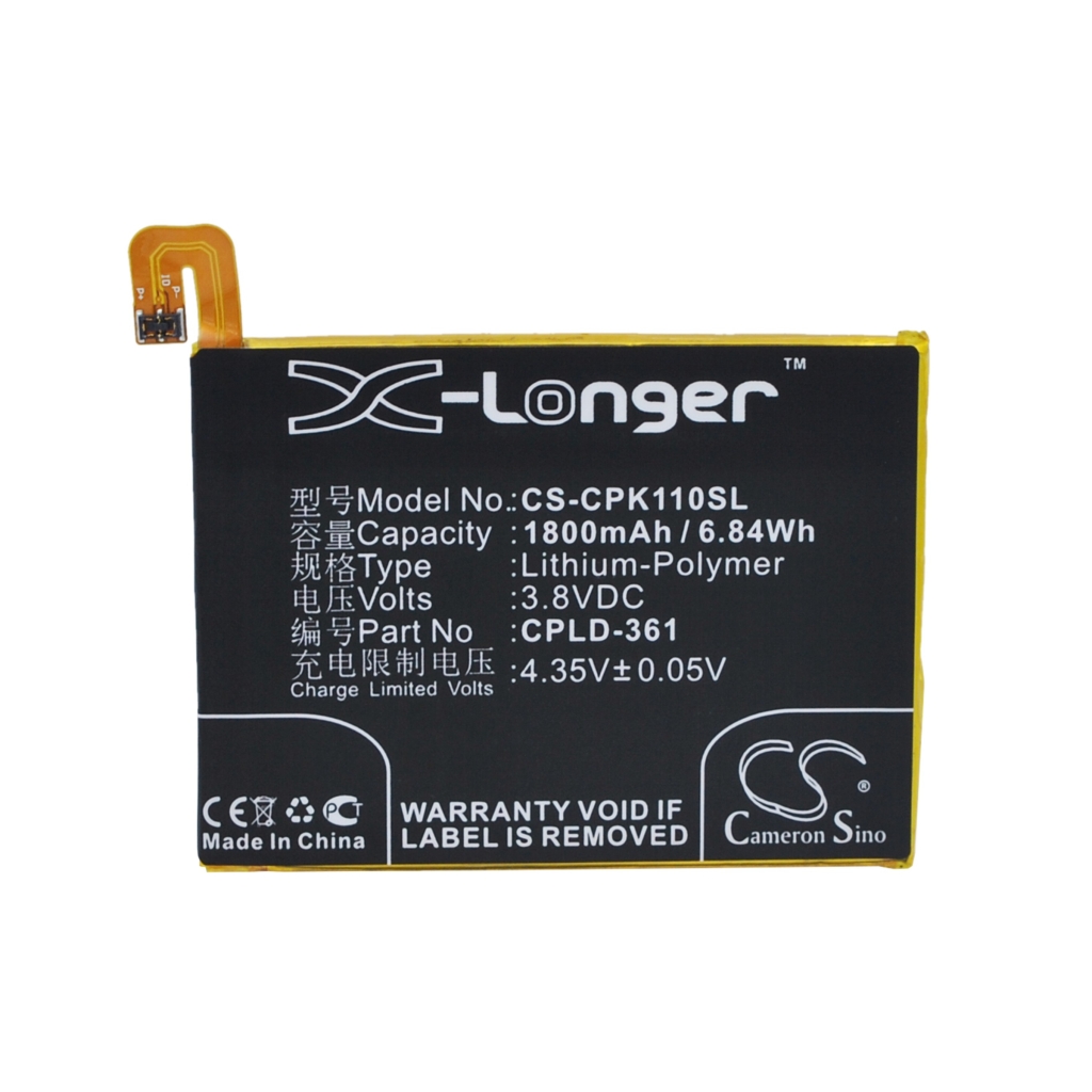 Kompatibilna zamjena baterije za Coolpad CPLD-361