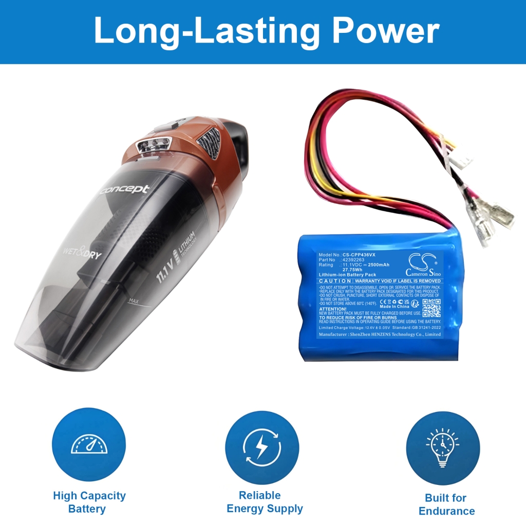 Vacuum Battery Concept CS-CPP436VX