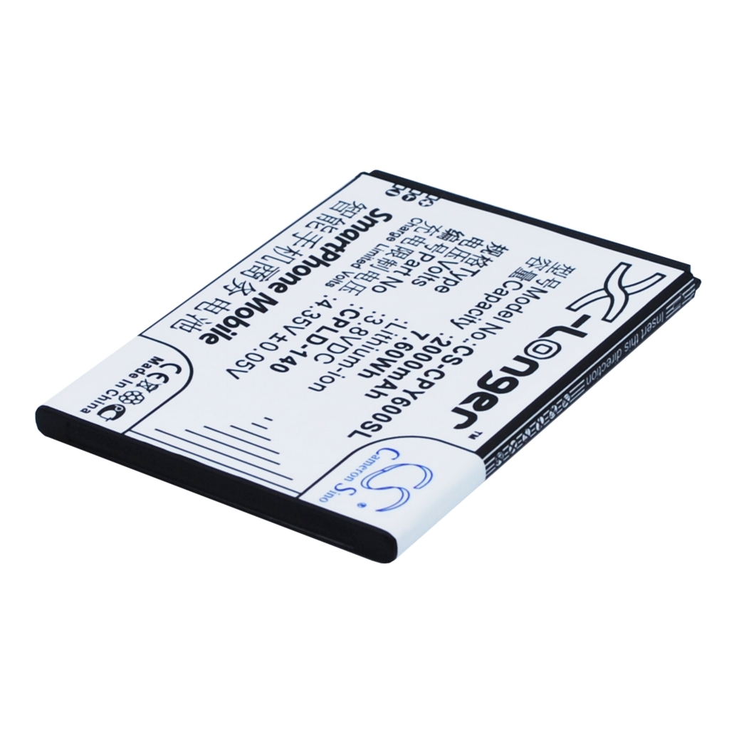 Cameron Sino CS-CPY600SL battery reverse label 2000mAh 3.8V