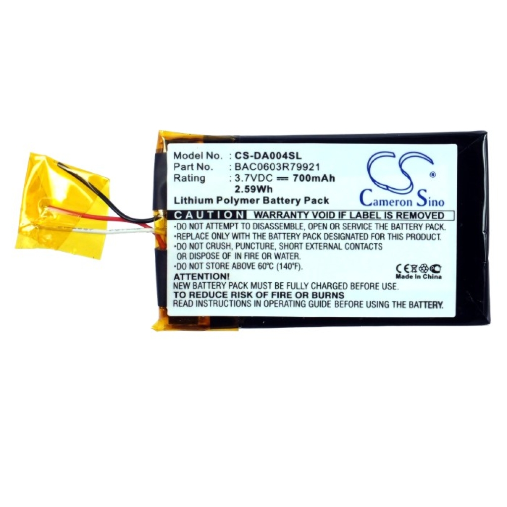 Baterija za MP3, MP4, PMP Creative CS-DA004SL