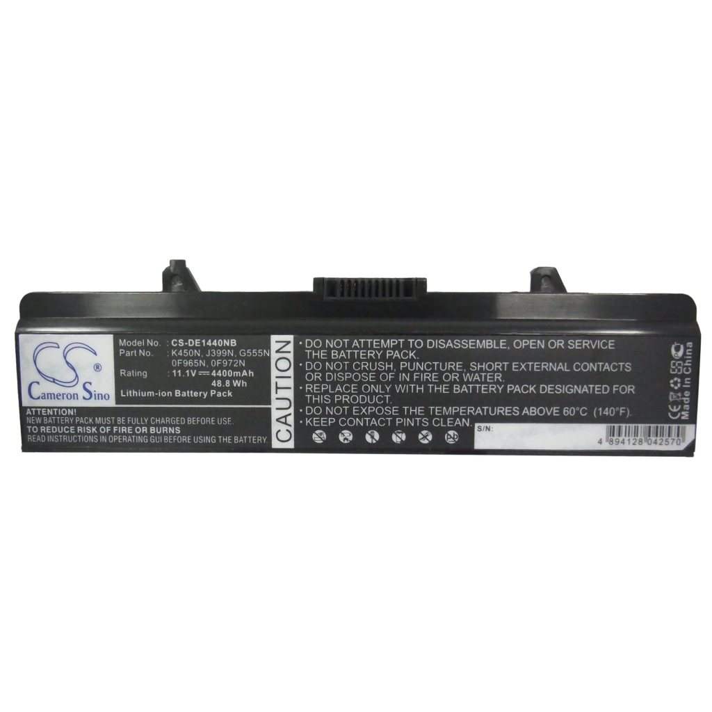 Cameron Sino CS-DE1440NB Dell Inspiron battery connector end and vent grille view