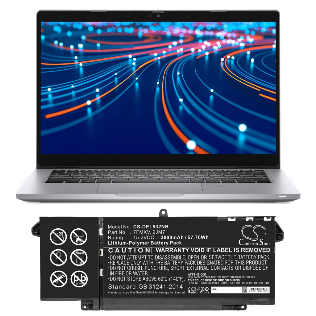 Baterija za prijenosno računalo DELL CS-DEL532NB