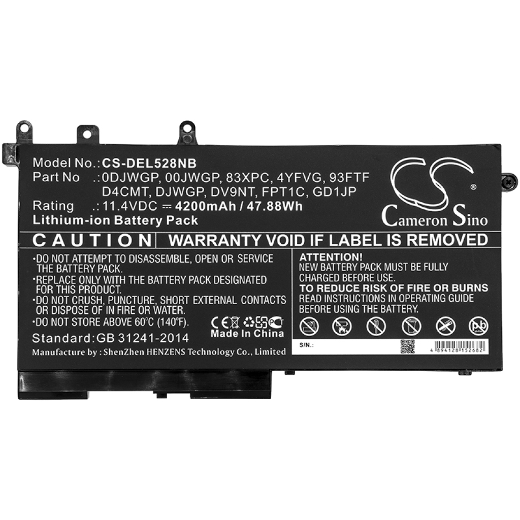 Baterija za prijenosno računalo DELL N025L5290-D1606CN (CS-DEL528NB)