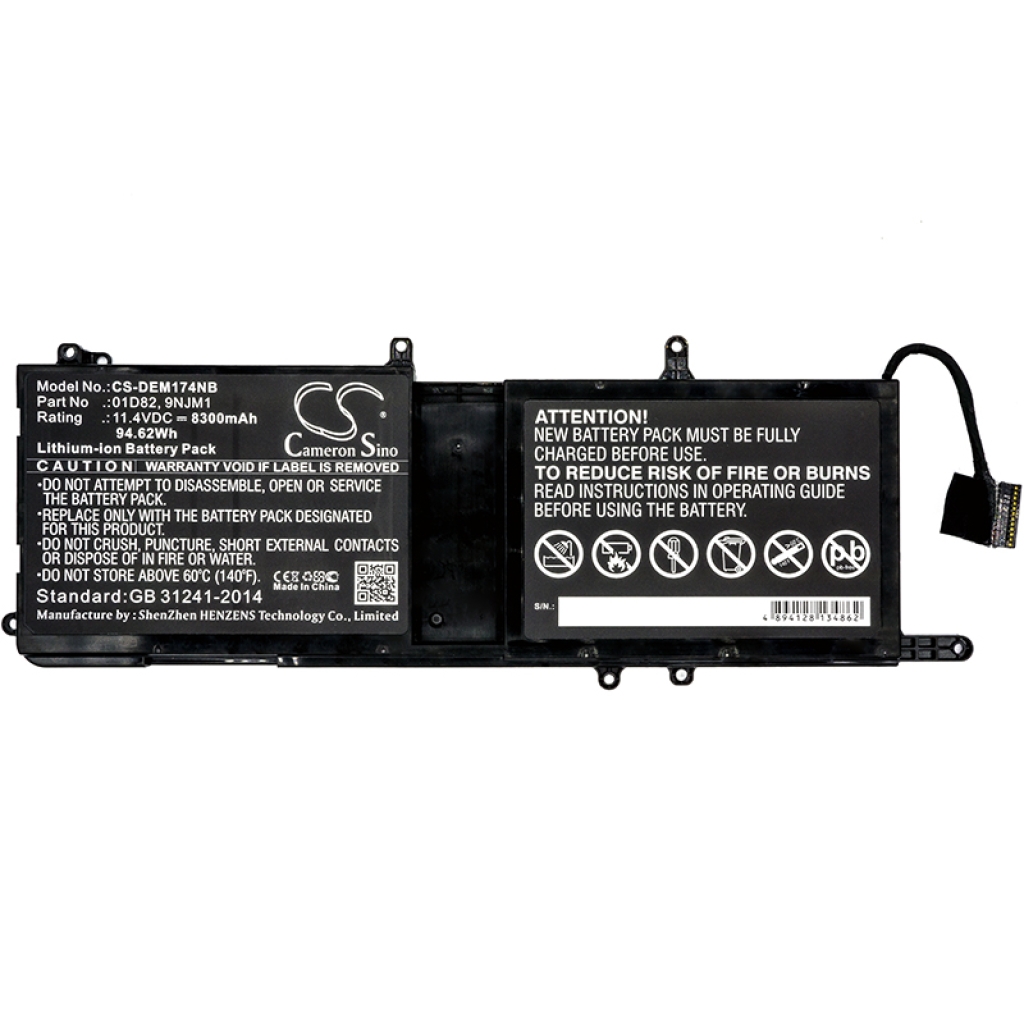 Baterija za prijenosno računalo DELL ALW15C-D3738B (CS-DEM174NB)