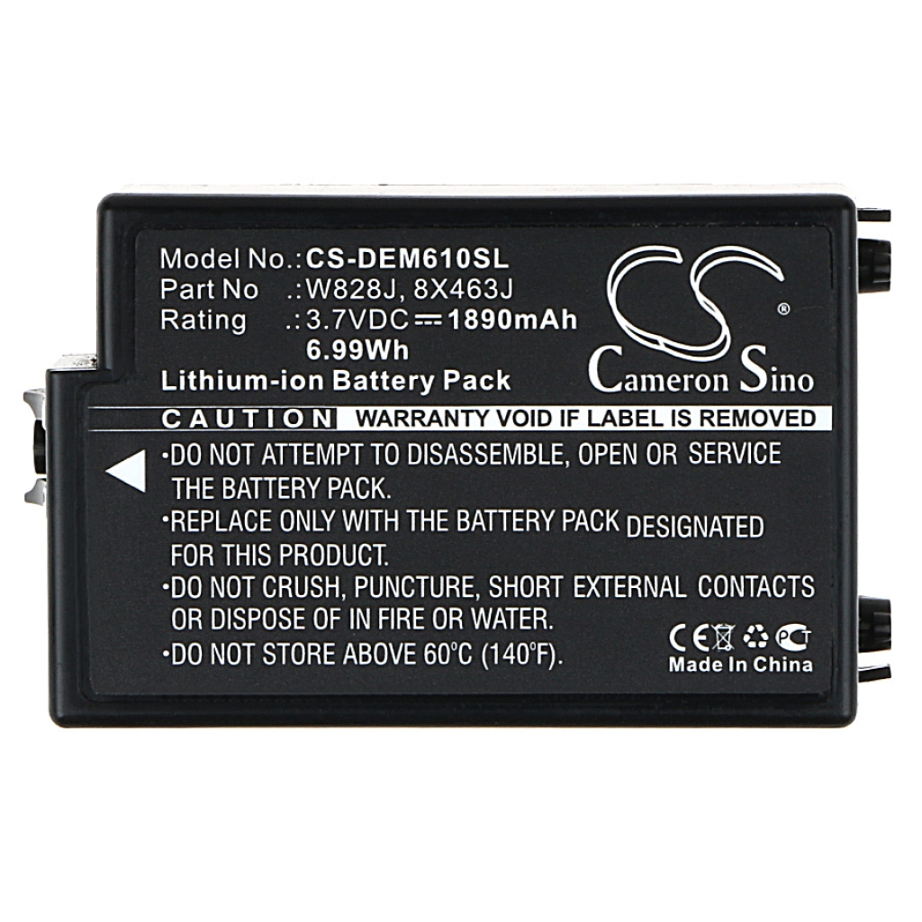 Cameron Sino CS-DEM610SL prednja naljepnica Dell Scanner-Terminal: 3,7V 1890mAh 6,99Wh